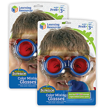 Learning Resources Primary Science Color Mixing Glasses, Pack Of 2
