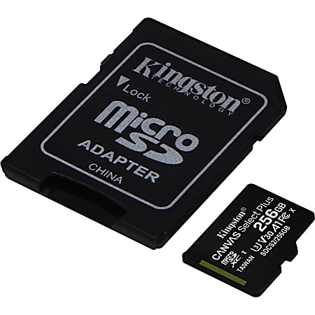 Kingston Canvas Select Plus SDCS2 256 GB Class 10/UHS-I (U3) microSDXC, SDCS2256GB