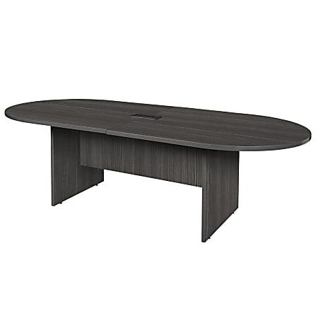 Regency Legacy Melamine Oval Conference Table, 29”H x 95”W x 43”D, Ash Gray