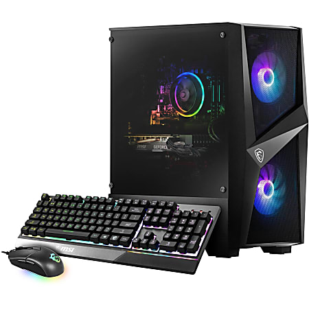 MSI Codex R CODEX R 12TH-053US Gaming Computer - Intel Core i5 12th Gen i5-12400F (6 Core) 2.50 GHz6 GB RAM - 500 GB M.2 PCI Express NVMe SSD - Tower - Black - Intel B660 Chip - Windows 11 Home - NVIDIA GeForce RTX 3050 8 GB GDDR6 - 550 W