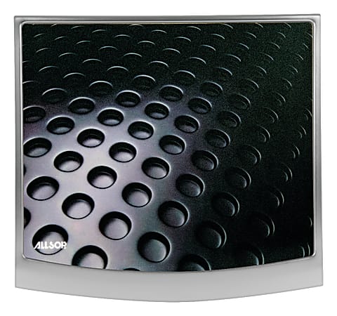 Allsop® Redmond Mouse Pad, 10.75" x 10", Tread, Black/Silver