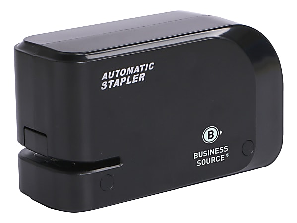 Business Source Electric Stapler, 3-1/4" x 2-7/16", Black