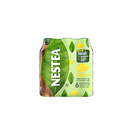 Nestea® Flavored Iced Tea, Lemon, 16.9 Oz, Carton Of 6
