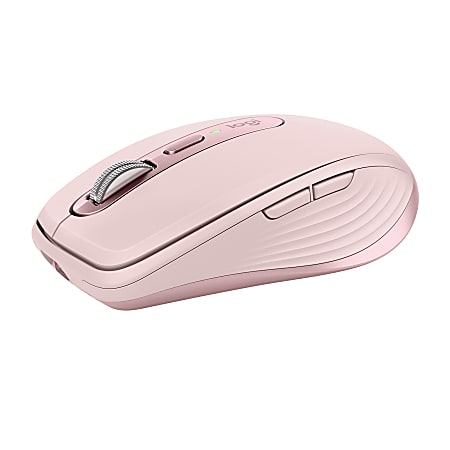 Logitech MX Anywhere 3 Compact Performance Mouse, Wireless, Pale Gray - Darkfield - Wireless - Bluetooth/Radio Frequency - 910005986