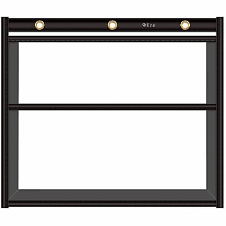 C-Line Dual Pocket Shop Ticket, 0.2"H x 11.1"W x 13.1"L, Fabric, Metal, Black, 10 / Box