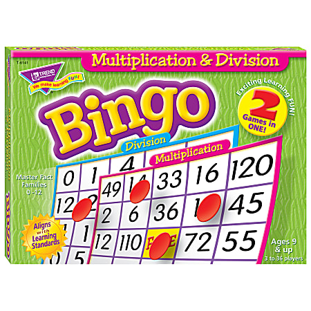 Trend Enterprise Multiplication & Division Bingo Games