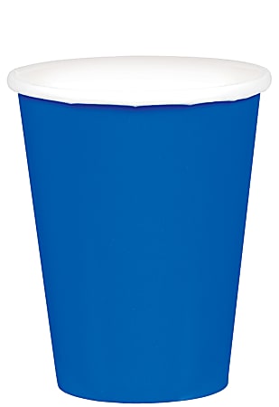Amscan 68015 Solid Paper Cups, 9 Oz, Bright