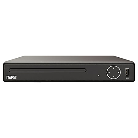 Naxa ND-865 Standard Digital DVD Player With Progressive Scan And Remote, 3-1/4”H x 9-15/16”W x 10-5/16”D, Black