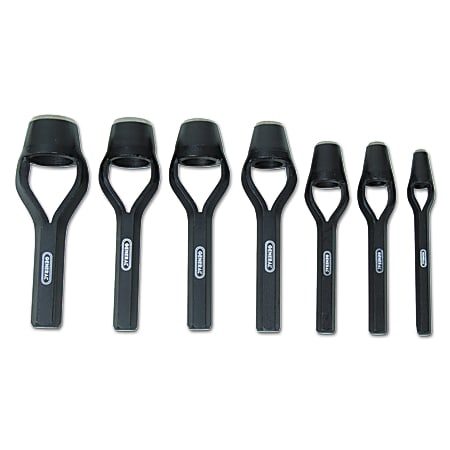 Arch Punch Sets, Round, English, Plastic Roll Pouch