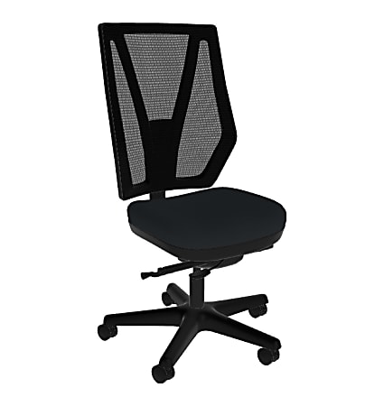 Sitmatic GoodFit Mesh Small-Scale Synchron High-Back Chair, Black/Black