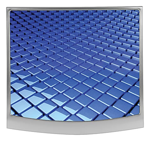 Allsop® Redmond Mouse Pad, 10.75" x 10", Grid, Blue/Silver