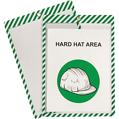 C-Line Safety Striped Shop Ticket Holders - 0.1 C-Line Safety Striped Shop Ticket Holders - 0.1