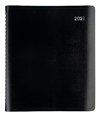Office Depot® Brand Weekly/Monthly Planner, 7" x 9", Black, January 2021 To December 2021, OD712000