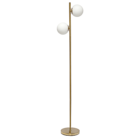 Simple Designs Tree Floor Lamp With Dual White