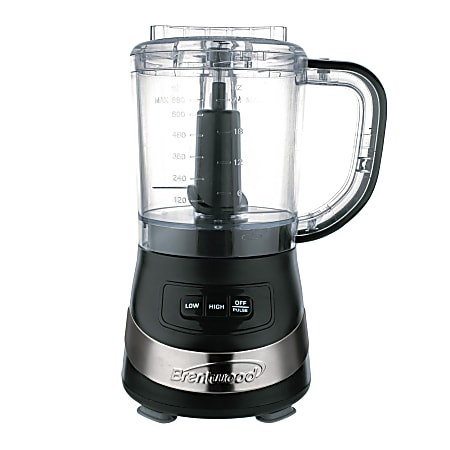 Brentwood 2 Speed 3 Cup Food Processor Black - Office Depot