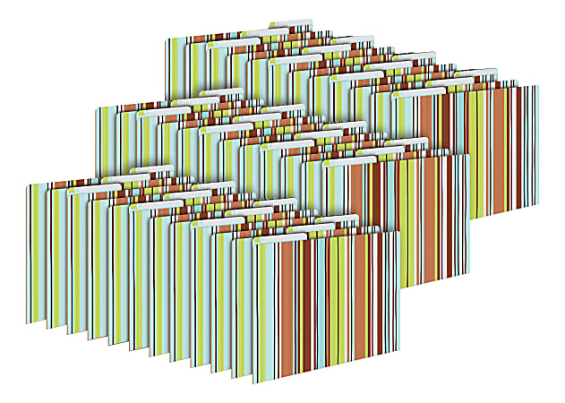 Barker Creek Tab File Folders, Letter Size, Ribbon, Pack Of 36 Folders