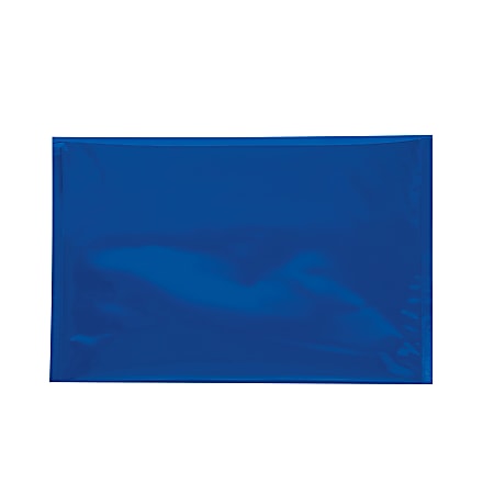 Partners Brand Metallic Glamour Mailers, 12-3/4" x 9-1/2", Blue, Case Of 250 Mailers 