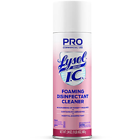 Lysol® I.C. Foam Disinfectant Cleaner, 24 Oz Bottle