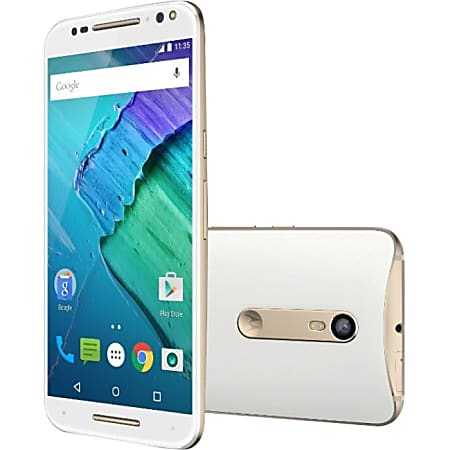 Motorola Moto X Pure Edition 16 GB Smartphone - 4G - 5.7" LCD 1440 x 2560 QHD Touchscreen - Qualcomm Snapdragon 808 Hexa-core (6 Core) 1.80 GHz - 3 GB RAM - 21 Megapixel Rear/5 Megapixel Front - Android 5.1.1 Lollipop - SIM-free - White