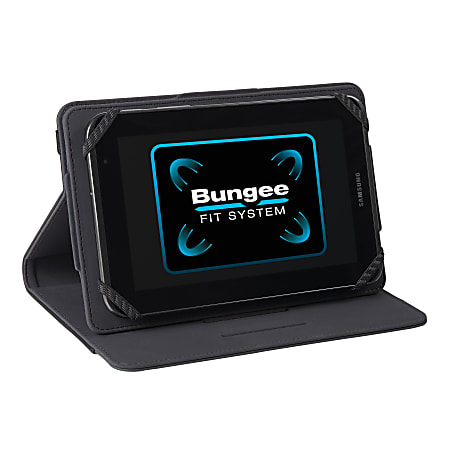 Targus THZ456US Carrying Case for 7" to 8" Tablet, Black, Faux Leather, Polyurethane Body, 8.5"H x 5.9"W x 0.8"D