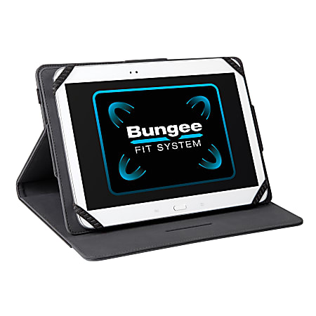 Targus Universal THZ457 Carrying Case for 9" to 10.1" Tablet - Black - Faux Leather, Polyurethane - 10.6" Height x 7.9" Width x 0.8" Depth
