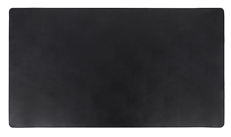 Realspace™ Reversible Desk Pad With Antimicrobial Treatment, 20" x 36", Black/Gray