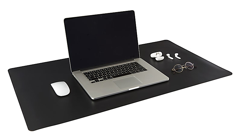 Realspace Reversible Desk Pad With Antimicrobial Treatment 20 x 36 BlackGray Office Depot