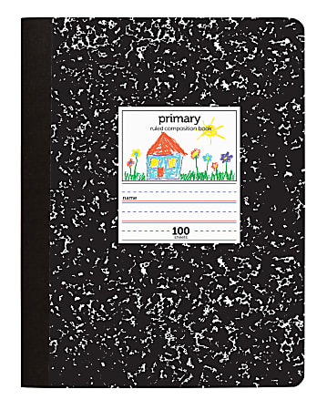 Office Depot Brand Primary Composition Book 7 12 x 9 34 UnruledPrimary  Ruled 100 Sheets - Office Depot