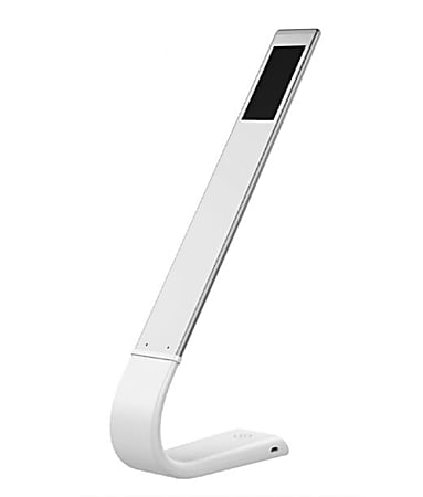 Ivomax Eye-Strain-Reducing Rechargeable LED Clip-On Desk Lamp, 2-9/16"H, White