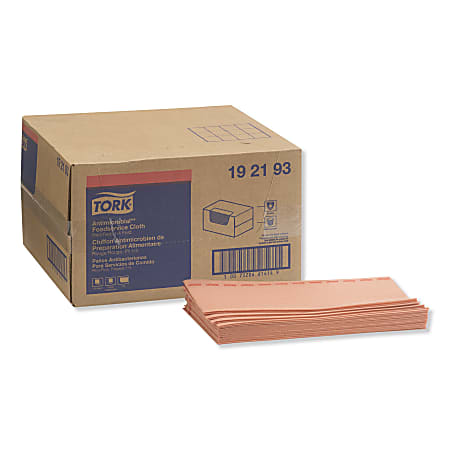 Tork Food Service Cloths, 13" x 24", Red, Box Of 150 Cloths