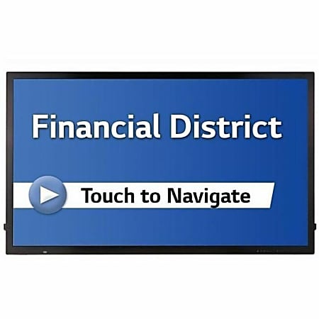 LG 55TC3CG-H Digital Signage Display - 55" LCD - Touchscreen - 3840x 2160 - Edge LED - 350 Nit - 2160p - 55TC3CGH