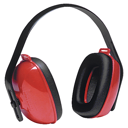 R3® Safety Howard Leight Ear Muffs, Red/Black
