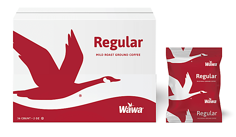 WaWa Single-Serve Coffee Packets, Original, Carton Of 36