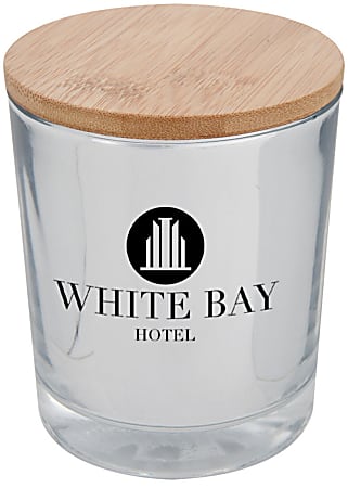 Custom Bamboo Soy Candle, 2-5/8" x 3-1/2"