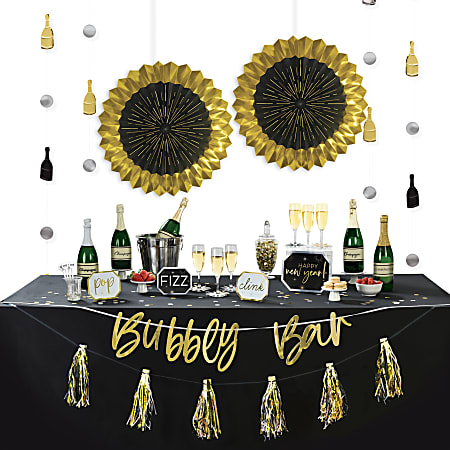 Amscan 244216 New Year Bubbly Bar Deluxe Decorating
