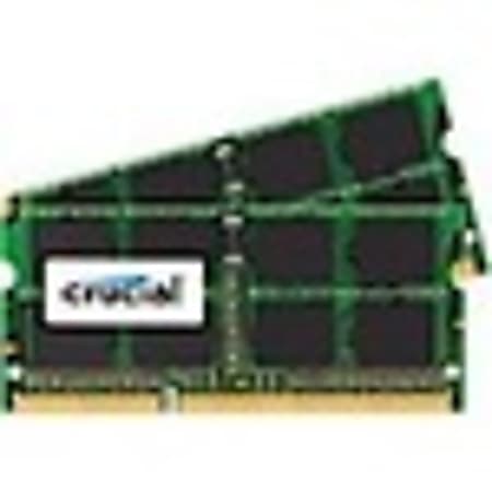 Crucial 8GB (2 x 4 GB) DDR3L SDRAM Memory Module - For Desktop PC - 8 GB (2 x 4 GB) - DDR3L-1866/PC3-14900 DDR3L SDRAM - 1866 MHz - CL13 - 1.35 V - Non-ECC - Unbuffered - 204-pin - SoDIMMLifetime