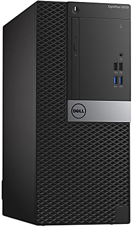 Dell™ Optiplex 5050-MT Refurbished Desktop PC, Intel® Core™ i7, 16GB Memory, 500GB Solid State Drive, Windows® 10 Pro