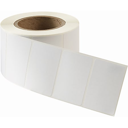 Avery® Direct Thermal Labels - Permanent Adhesive - 3" Width x 2" Length - Rectangle - Direct Thermal - White - Paper - 4 / Box