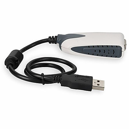 AddOn USB A 2.0 Male to VGA Female Black Adapter USB2VGA - Office Depot