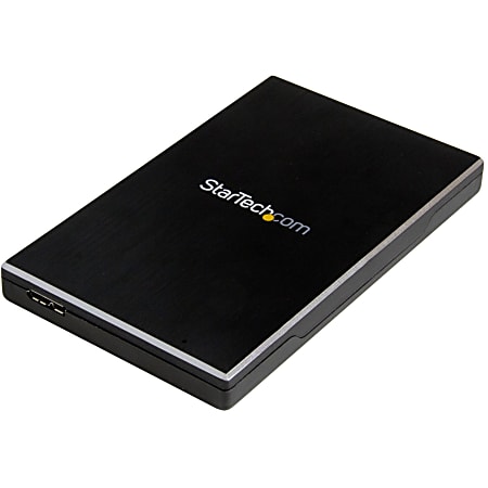 StarTech.com 2.5" External Hard Drive Enclosure - Supports UASP - Aluminum - USB 3.1 Enclosure - SSD/HDD Enclosure