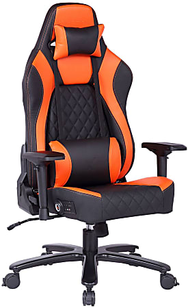 Ace X Rocker PC Gaming Chair With Speakers, Orange/Black