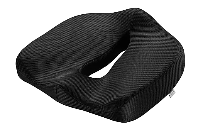 Mount-It! Ergo Collection Premium Comfort Seat Cushion, 15”H x 17-3/4”W x 5-1/8”D, Black