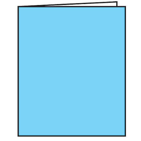 Edupress Blank Book, 8 1/2" x 7", Blue