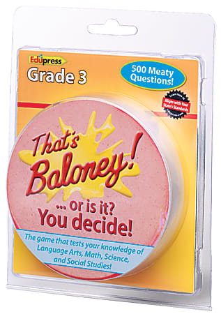 Edupress That's Baloney Game, Grade 3