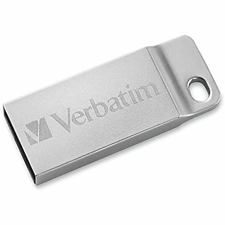 Verbatim 32GB Metal Executive USB Flash Drive - Silver - 32 GBUSB 2.0 - Silver - Water Resistant