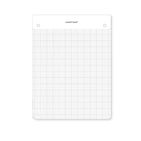 Russell & Hazel Drafters Tablet Notepad, Refill, 6" x 8", 100 Sheets, Graph