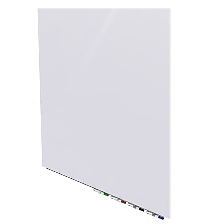 Ghent Aria Low Profile Glassboard, Magnetic, 48"H x 48"W, Square, White