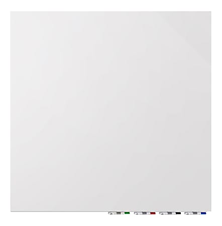 Ghent Aria Magnetic Unframed Dry-Erase Whiteboard, 48" x 48", White