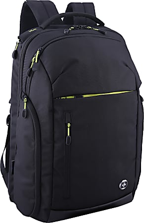 SwissDigital Java Travel Business Backpack With 17.3" Laptop Pocket, Black