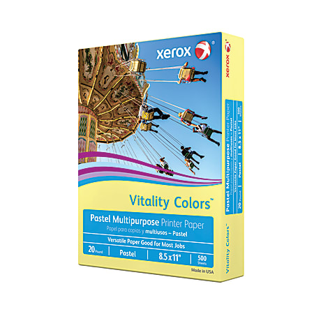 Xerox Vitality Pastel Color Multi Use Printer Copy Paper 10 Reams